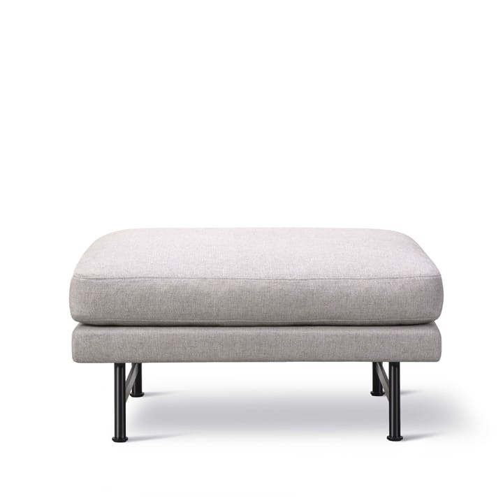 Calmo fotpall - tyg sunniva 717 light sand, 80 cm, ben svart stålstativ - Fredericia Furniture