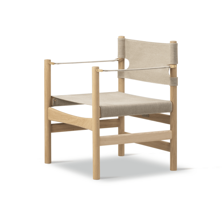 Canvas 21 karmstol - Naturell canvas, ljus oljad ek - Fredericia Furniture