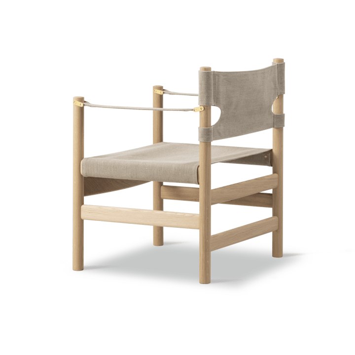 Canvas 21 karmstol, Naturell canvas, ljus oljad ek Fredericia Furniture