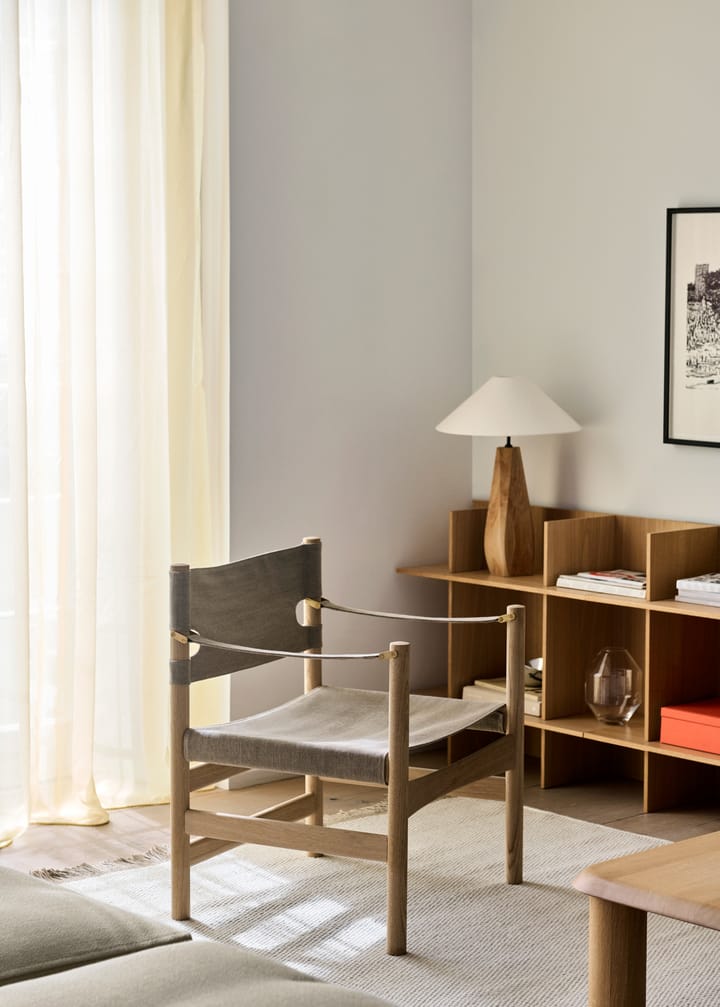 Canvas 21 karmstol, Naturell canvas, ljus oljad ek Fredericia Furniture