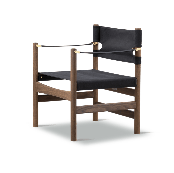 Canvas 21 karmstol - Svart canvas, oljad ek - Fredericia Furniture