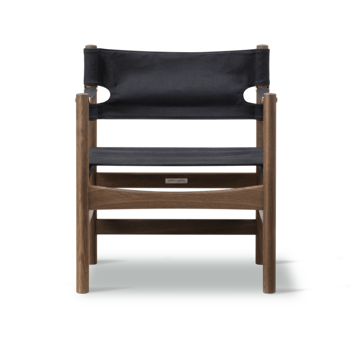 Canvas 21 karmstol, Svart canvas, oljad ek Fredericia Furniture
