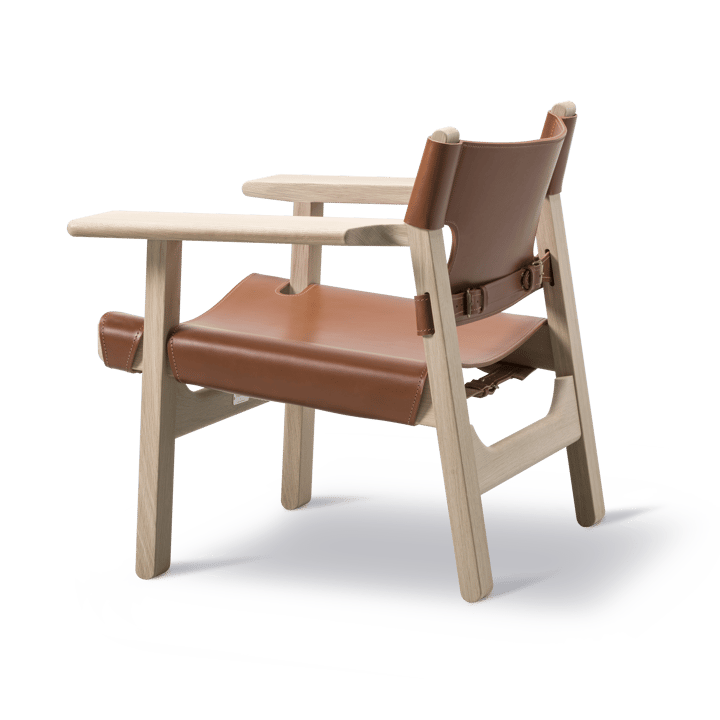 Den spanske stol fåtölj, läder cognac, ek ljus olja Fredericia Furniture