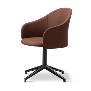 Gomo Armchair fåtölj swivel base 4-star - Blazer CUZ4D-black - Fredericia Furniture