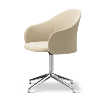 Gomo Armchair fåtölj swivel base 4-star - Mylla 811-polerad aluminium - Fredericia Furniture