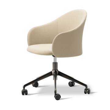 Gomo Armchair fåtölj swivel base 5-star - Mylla 221-flint - Fredericia Furniture