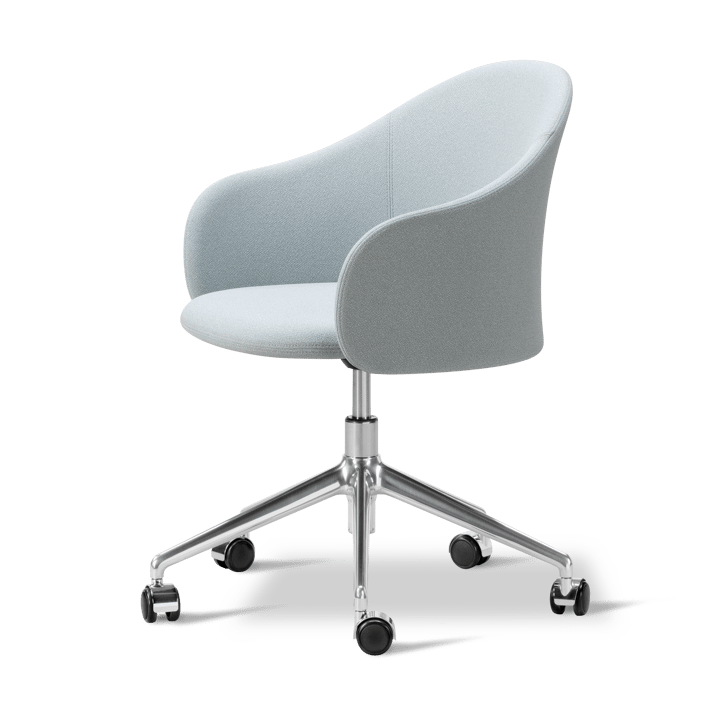 Gomo Armchair fåtölj swivel base 5-star, Mylla 811-polerad aluminium Fredericia Furniture