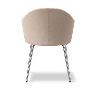 Gomo Armchair fåtölj tube base - Blazer CUZ47 Fairfield-rostfritt stål - Fredericia Furniture