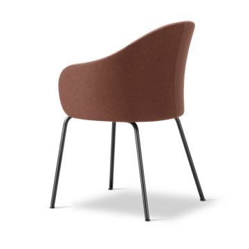 Gomo Armchair fåtölj tube base - Blazer CUZ4D Dunalk-black - Fredericia Furniture