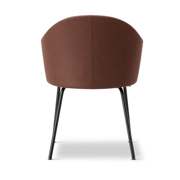 Gomo Armchair fåtölj tube base, Blazer CUZ4D Dunalk-black Fredericia Furniture