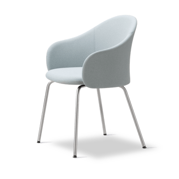 Gomo Armchair fåtölj tube base - Mylla 811-rostfritt stål - Fredericia Furniture
