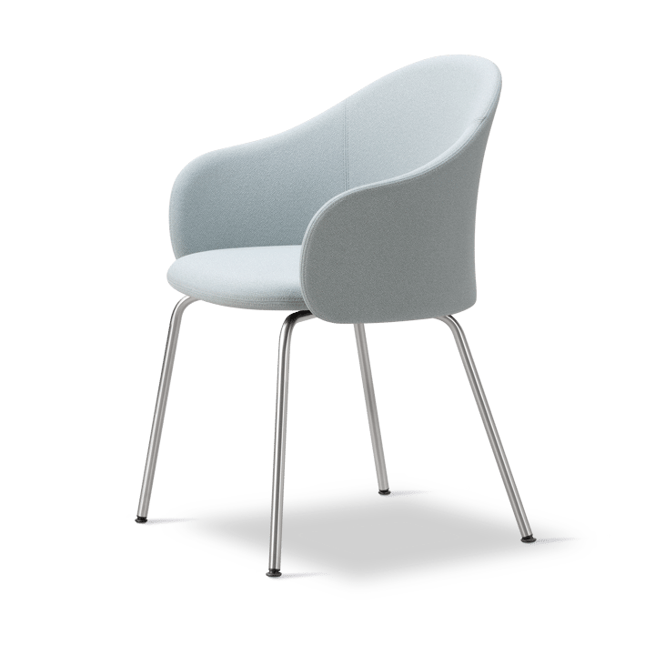 Gomo Armchair fåtölj tube base, Mylla 811-rostfritt stål Fredericia Furniture