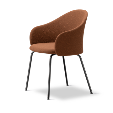 Gomo Armchair fåtölj tube base - Myr 362-black - Fredericia Furniture