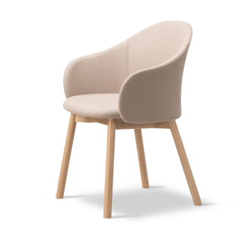 Gomo Armchair fåtölj wood base - Blazer CUZ47 Fairfield-lackerad ek - Fredericia Furniture