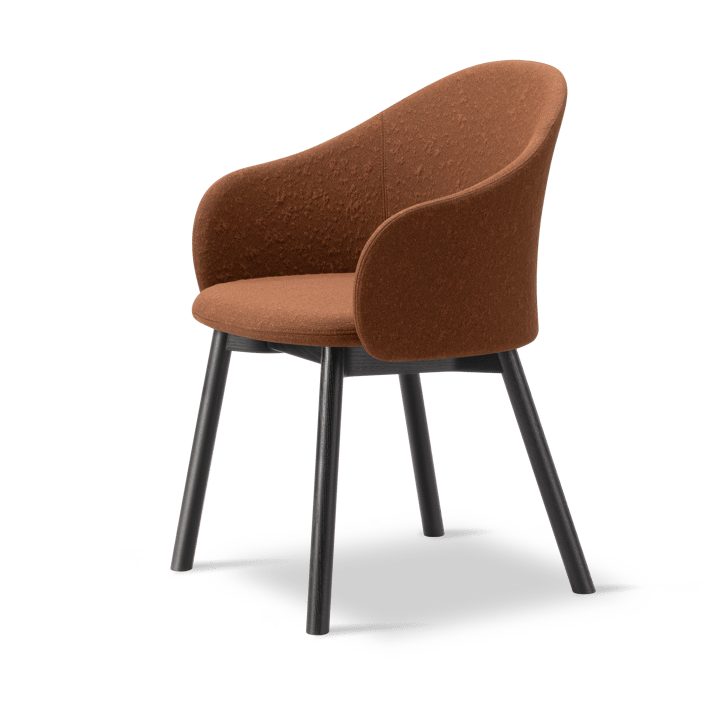 Gomo Armchair fåtölj wood base, Myr 362-svartlackerad ek Fredericia Furniture