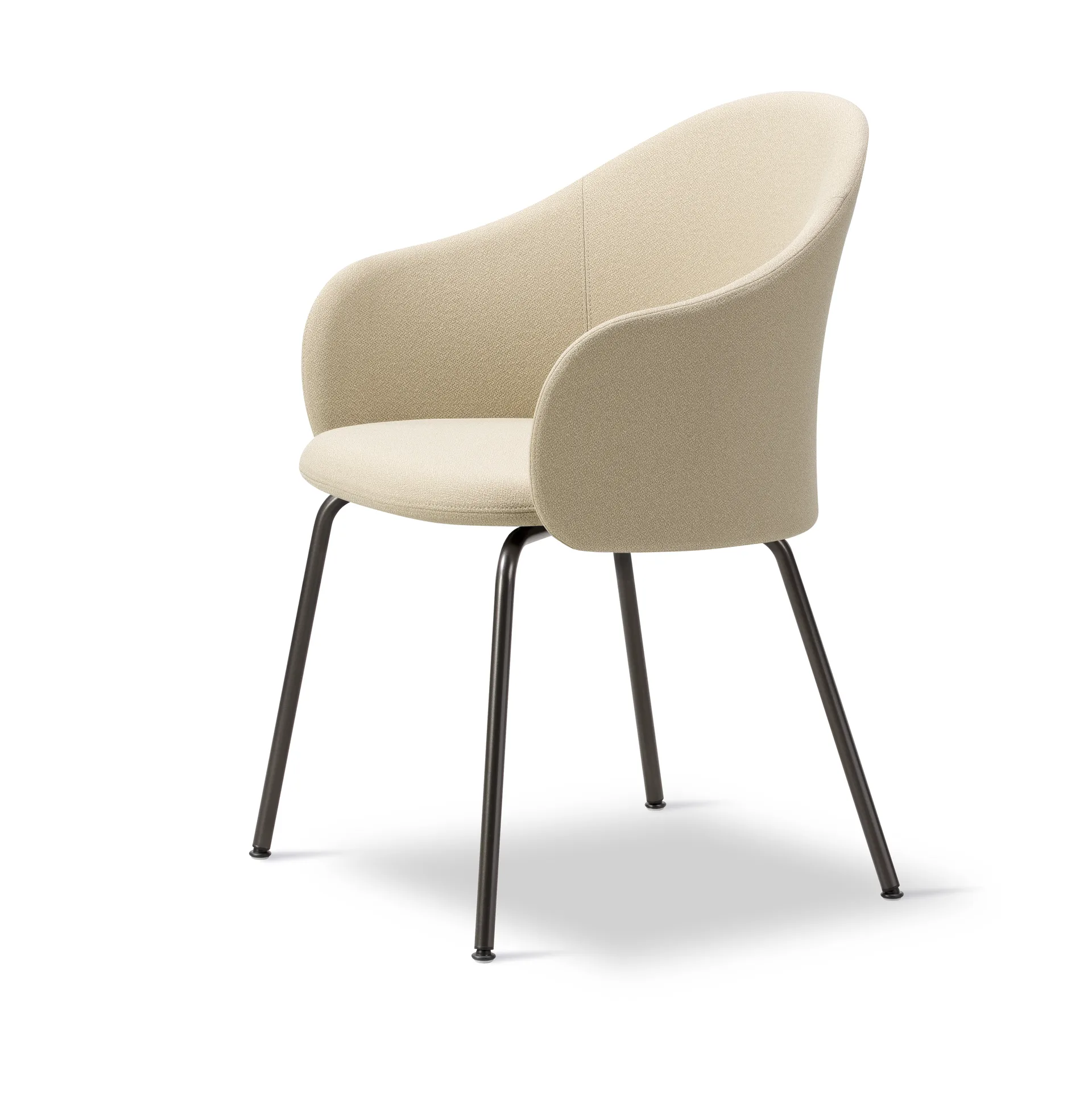 Gomo Armchair karmstol tube base, Mylla 221-flint Fredericia Furniture