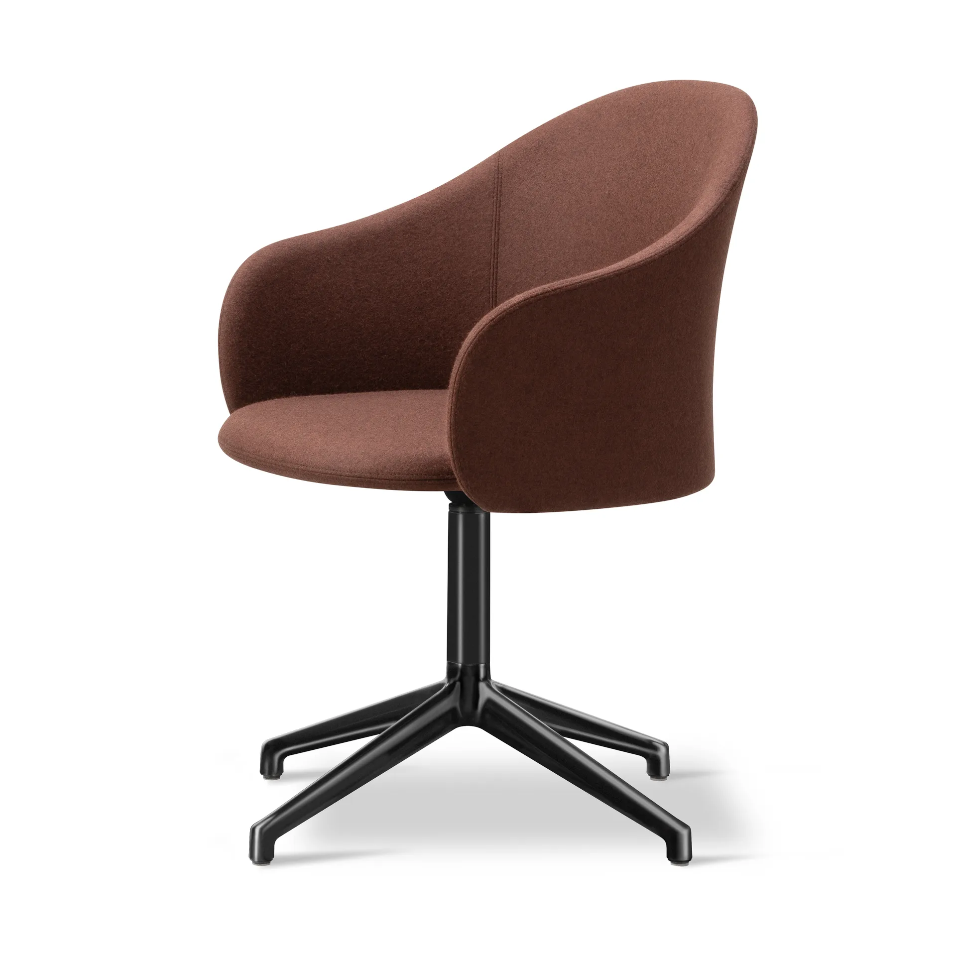 Gomo Armchair kontorsstol swivel base 4-star, Blazer CUZ4D-black Fredericia Furniture