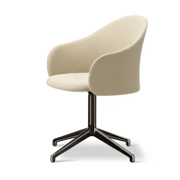 Gomo Armchair kontorsstol swivel base 4-star - Mylla 221-flint - Fredericia Furniture