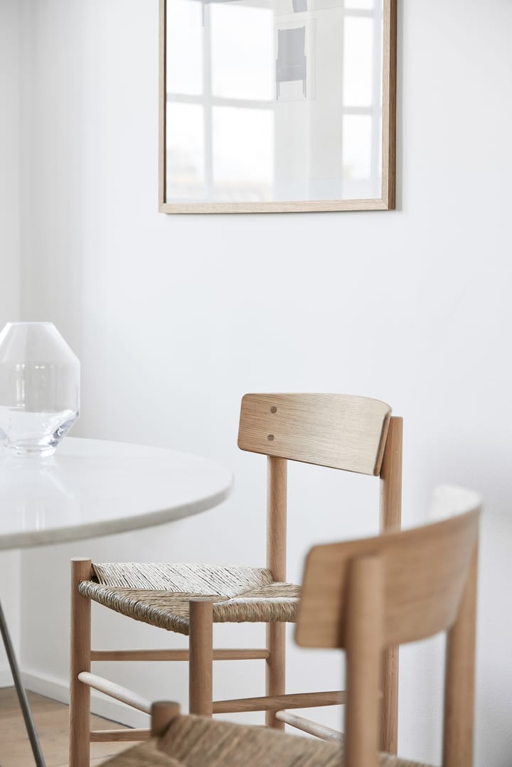 J39 Jubileum stol, ljus oljad ek, sjögräsflätad sits Fredericia Furniture