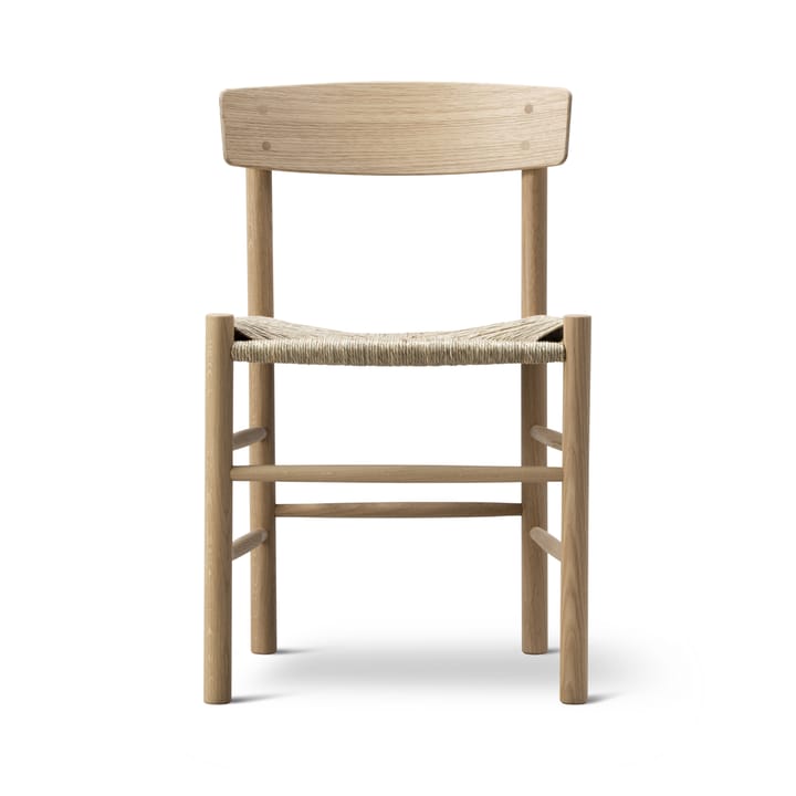 J39 Jubileum stol, ljus oljad ek, sjögräsflätad sits Fredericia Furniture