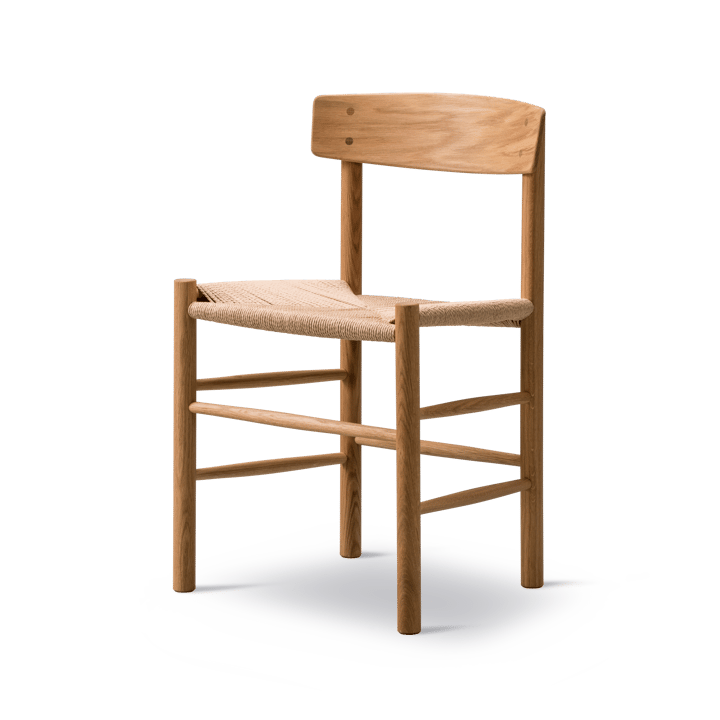J39 stol, ek olja, flätning natur Fredericia Furniture