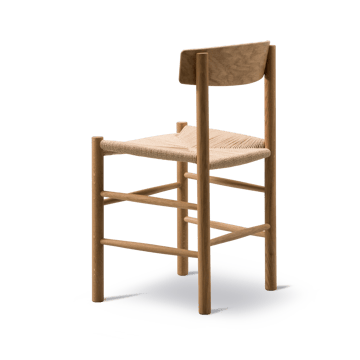 J39 stol - ek olja, flätning natur - Fredericia Furniture