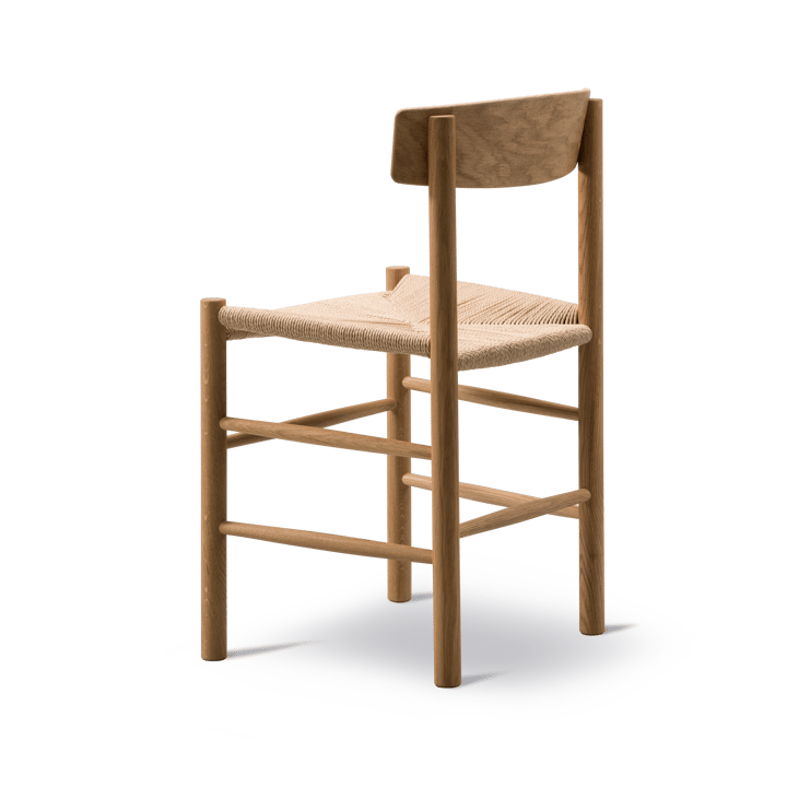 J39 stol, ek olja, flätning natur Fredericia Furniture