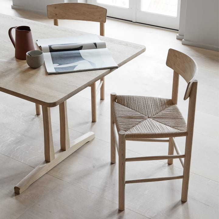J39 stol - ek såpa, flätning natur - Fredericia Furniture