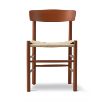 J39 stol - Herritage red-flätad natur - Fredericia Furniture
