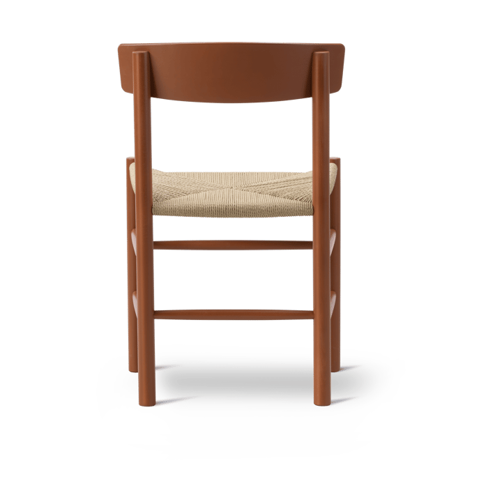 J39 stol - Herritage red-flätad natur - Fredericia Furniture