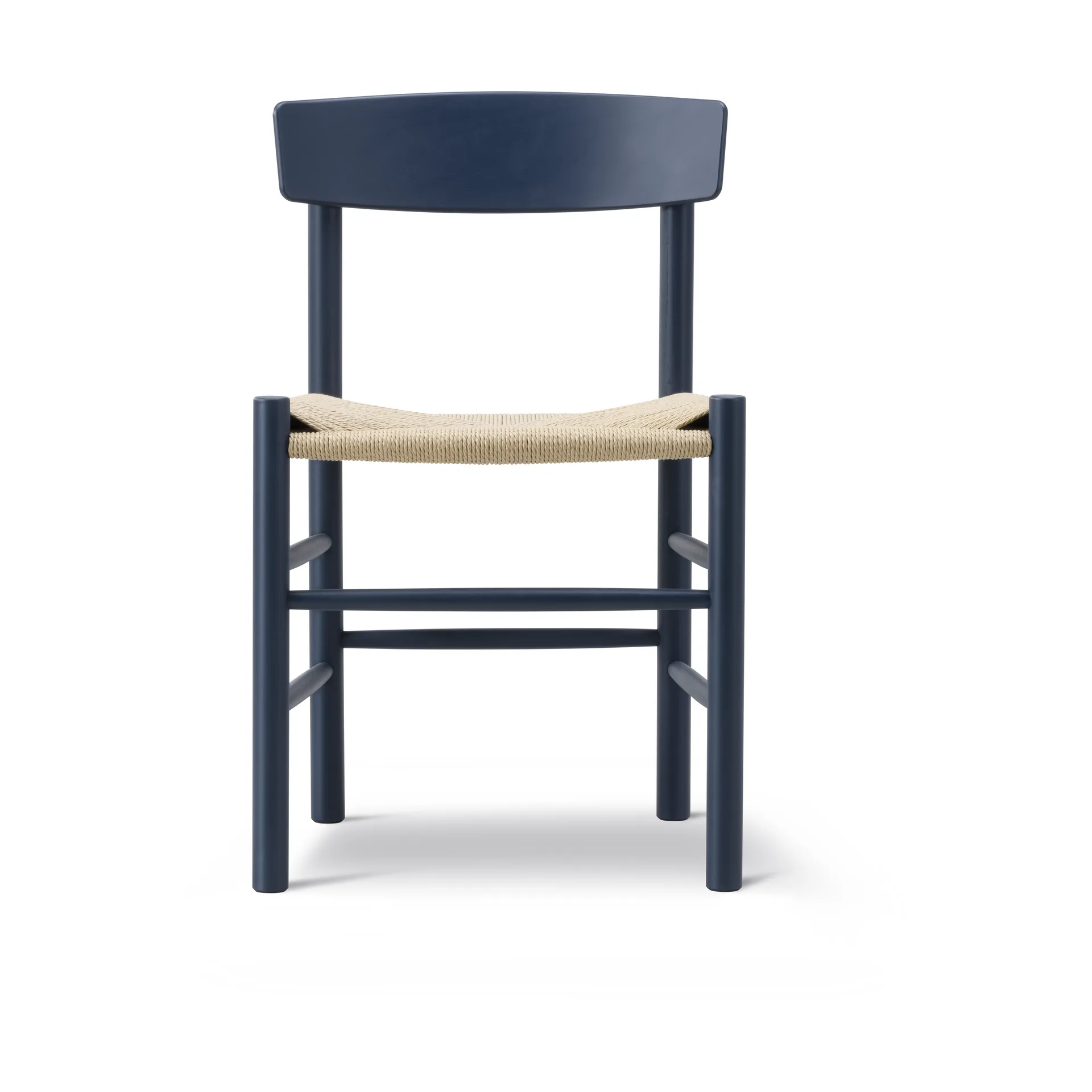 J39 stol, Indigo blue-flätad natur Fredericia Furniture