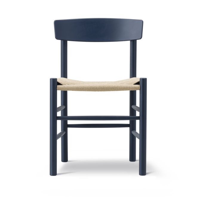 J39 stol, Indigo blue-flätad natur Fredericia Furniture
