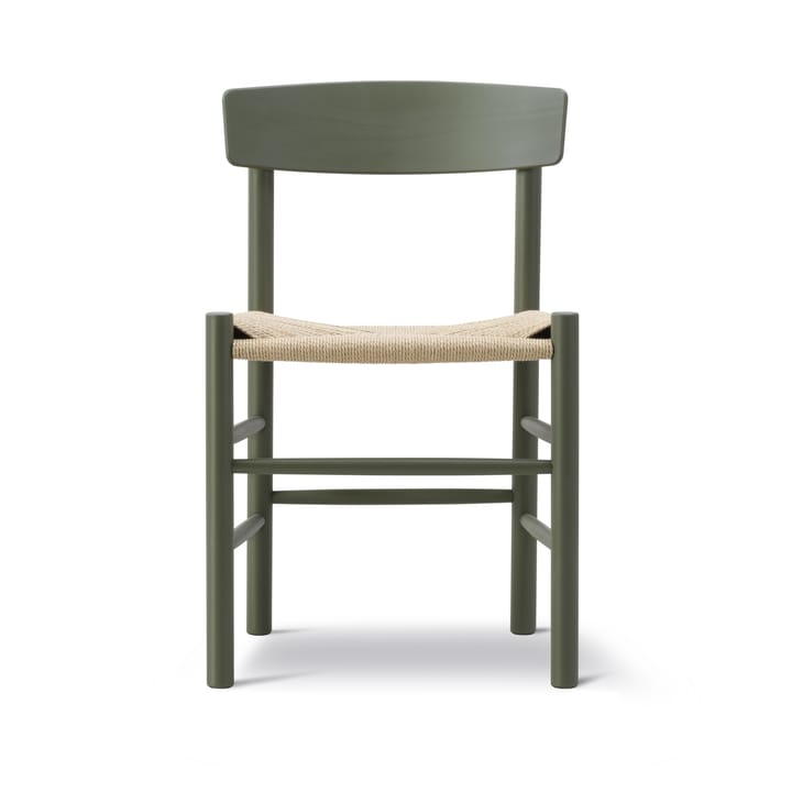 J39 stol - Khaki green-flätad natur - Fredericia Furniture