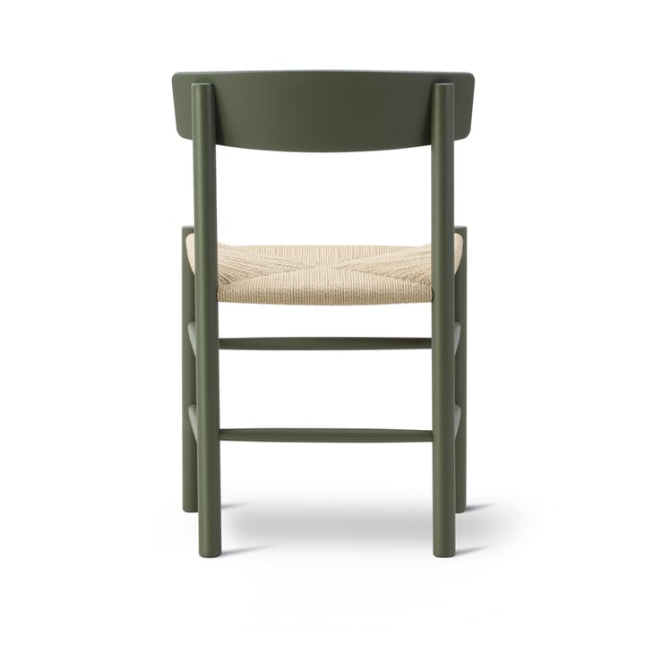 J39 stol - Khaki green-flätad natur - Fredericia Furniture