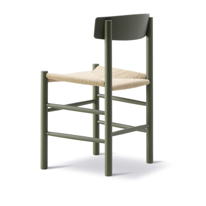 J39 stol - Khaki green-flätad natur - Fredericia Furniture