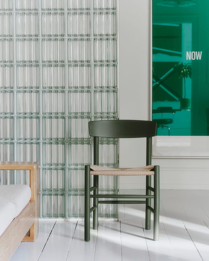 J39 stol - Khaki green-flätad natur - Fredericia Furniture