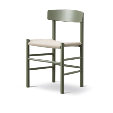 J39 stol - Khaki green-natur canvas - Fredericia Furniture
