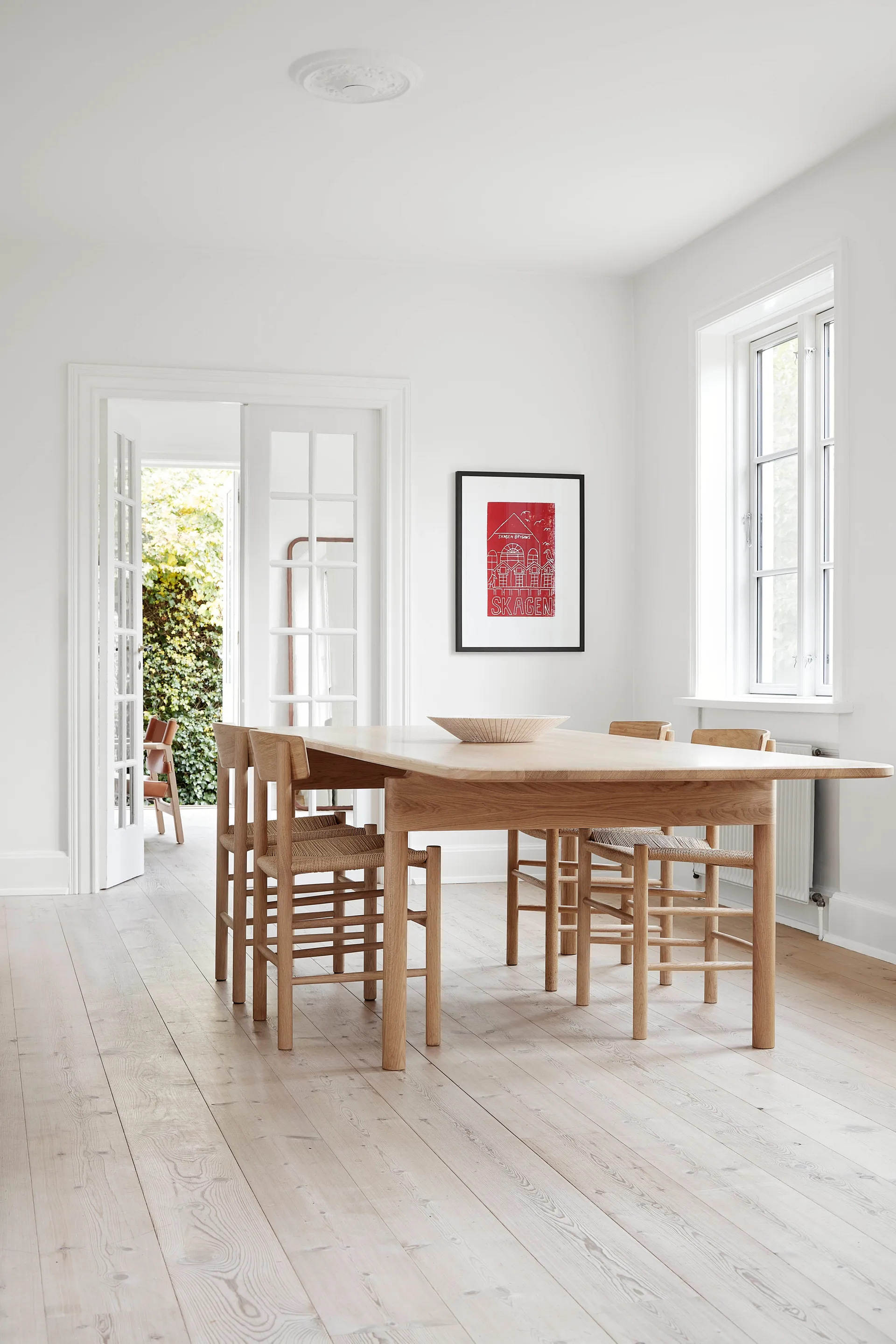 J39 stol, Ljus oljad ek-flätad natur, 2-pack,  Fredericia Furniture