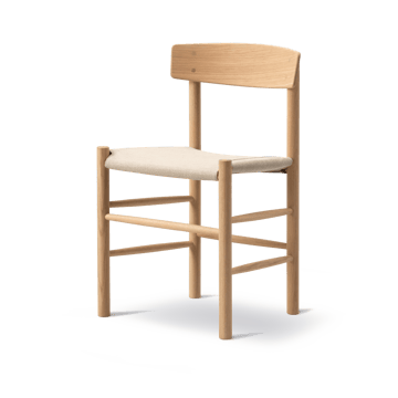J39 stol - Ljusoljad ek-canvas natur - Fredericia Furniture