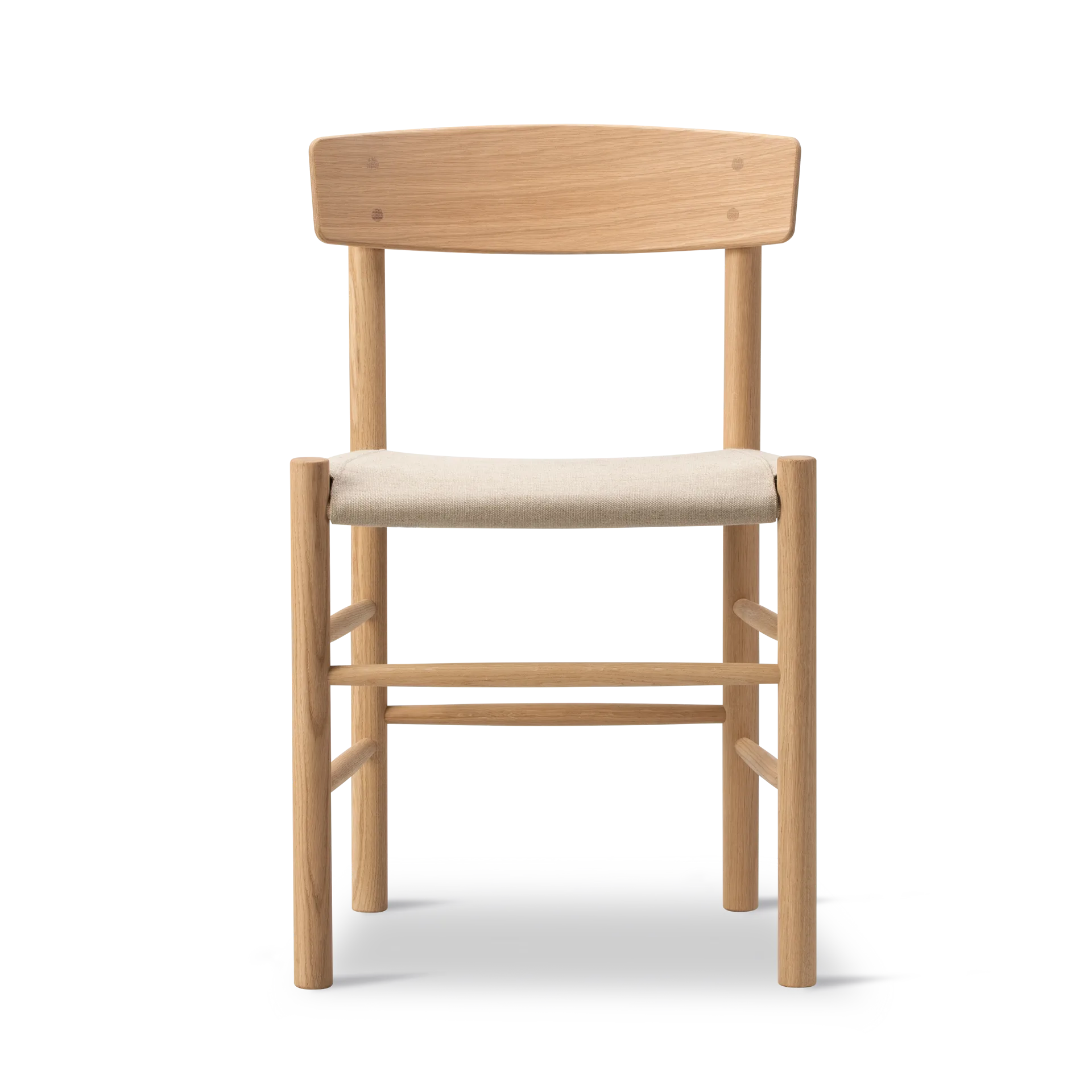 J39 stol, Ljusoljad ek-canvas natur Fredericia Furniture