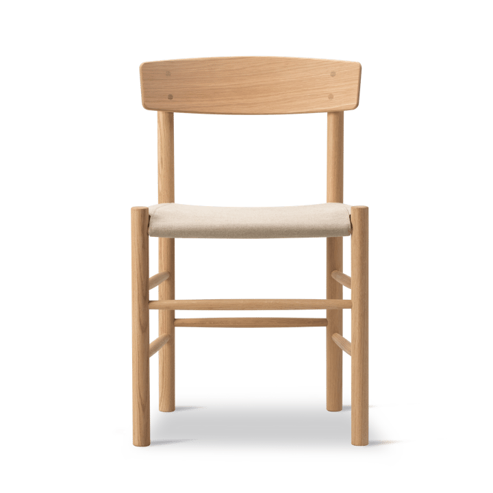 J39 stol - Ljusoljad ek-canvas natur - Fredericia Furniture