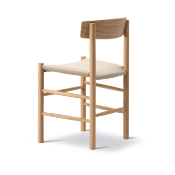 J39 stol - Ljusoljad ek-canvas natur - Fredericia Furniture