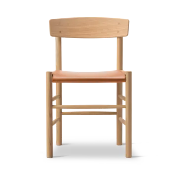 J39 stol - Ljusoljad ek-läder Omni 307 Cognac - Fredericia Furniture