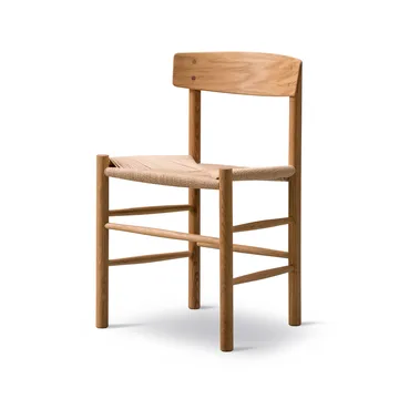 J39 stol, Oljad ek-flätad natur, 2-pack - Fredericia Furniture