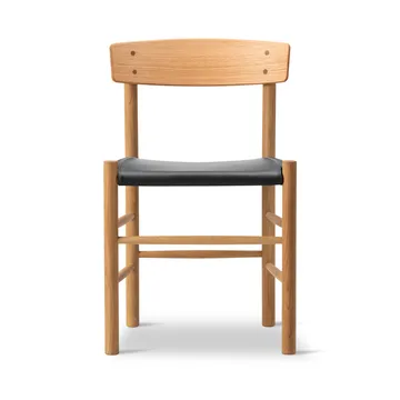 J39 stol - Oljad ek-läder Omni 301 Black - Fredericia Furniture