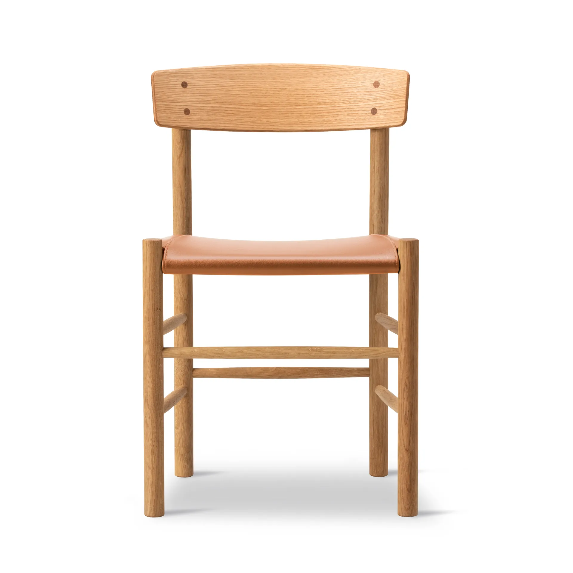 J39 stol, Oljad ek-läder Omni 307 cognac Fredericia Furniture