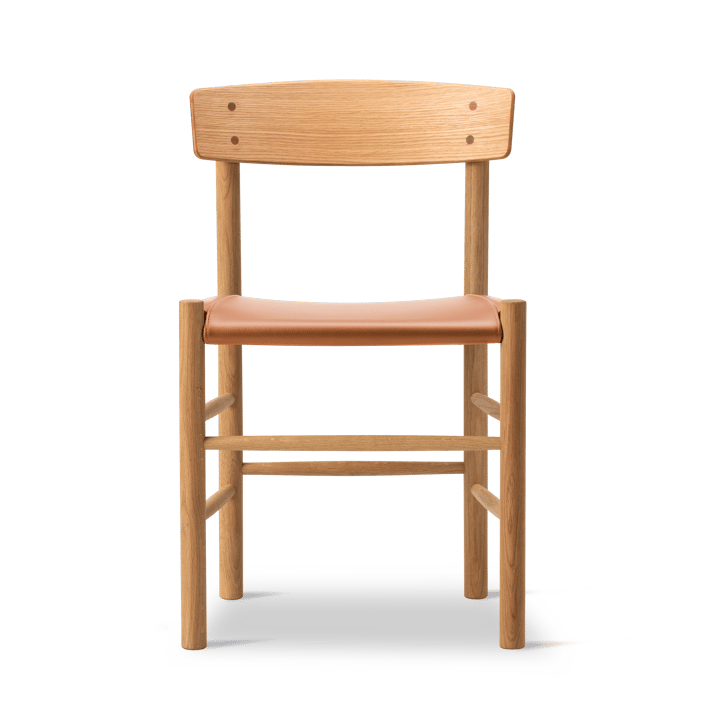 J39 stol - Oljad ek-läder Omni 307 cognac - Fredericia Furniture