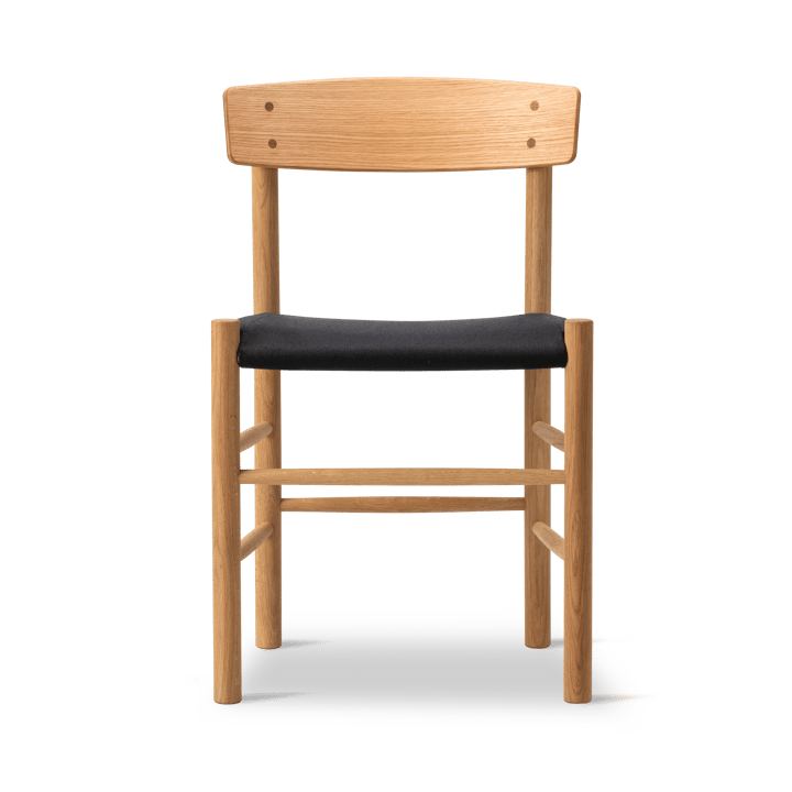 J39 stol - Oljad ek-svart canvas - Fredericia Furniture