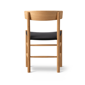 J39 stol - Oljad ek-svart canvas - Fredericia Furniture