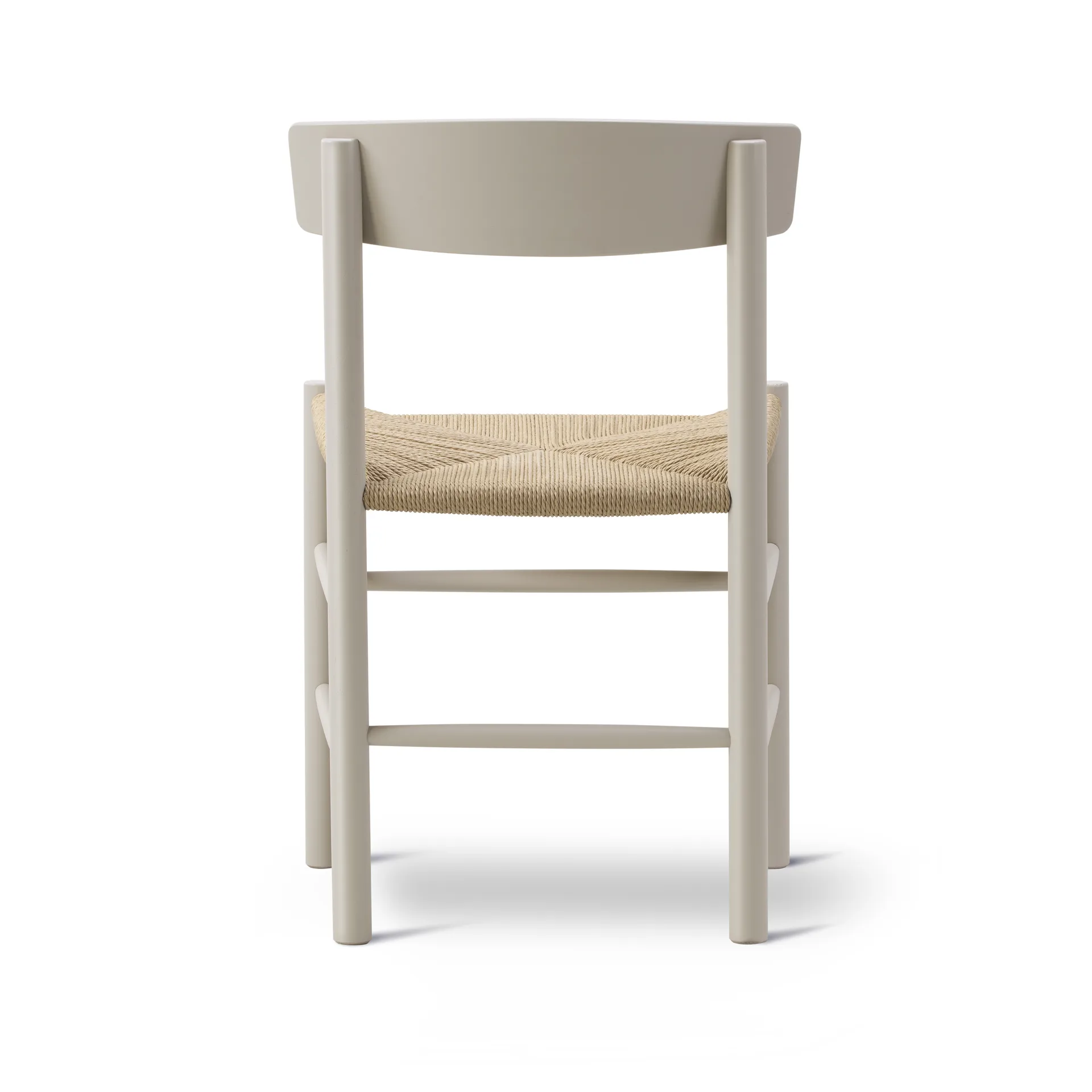 J39 stol, Pebble grey-flätad natur Fredericia Furniture